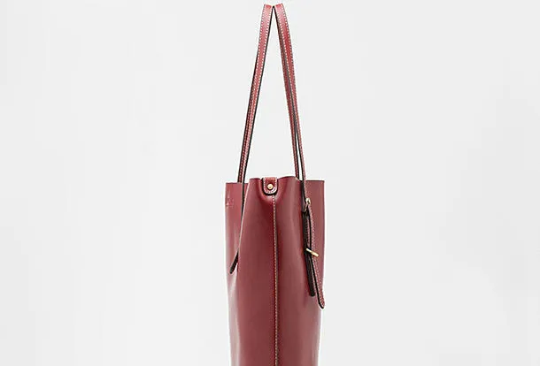 Genuine Leather handbag shoulder bag large tote for women leather shopper bag