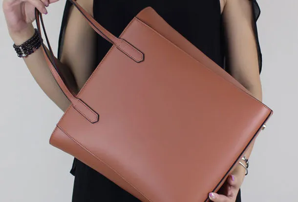 Genuine Leather handbag shoulder bag large tote for women leather shopper bag
