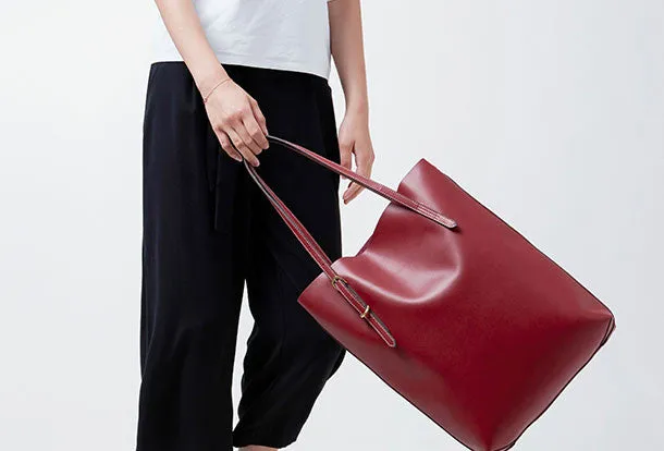 Genuine Leather handbag shoulder bag large tote for women leather shopper bag