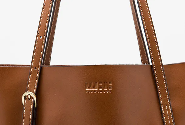 Genuine Leather handbag shoulder bag large tote for women leather shopper bag