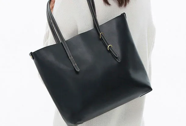 Genuine Leather handbag shoulder bag large tote for women leather shopper bag