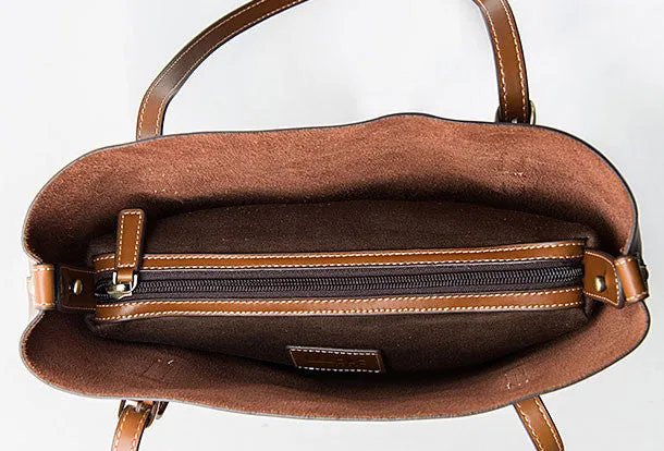 Genuine Leather handbag shoulder bag large tote for women leather shopper bag