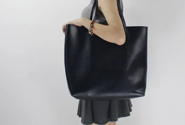 Genuine Leather handbag shoulder bag large tote for women leather shopper bag
