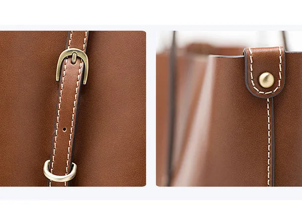 Genuine Leather handbag shoulder bag large tote for women leather shopper bag