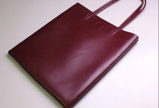 Genuine Leather handbag small black shoulder bag brown tote for women leather shopper bag