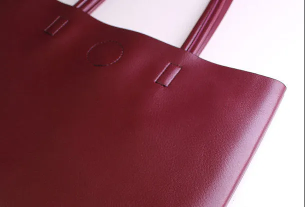 Genuine Leather handbag small black shoulder bag brown tote for women leather shopper bag
