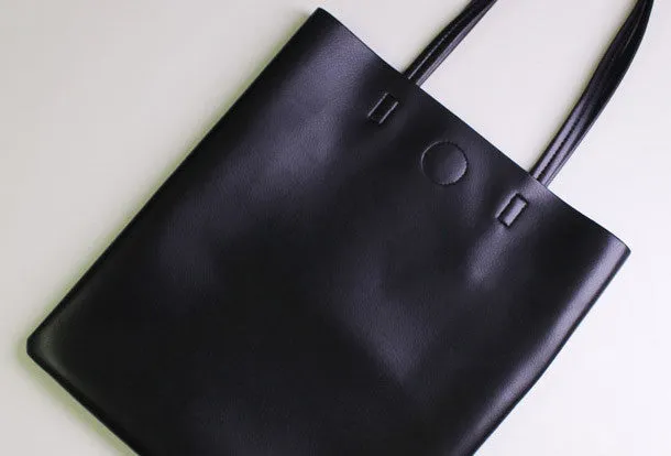 Genuine Leather handbag small black shoulder bag brown tote for women leather shopper bag