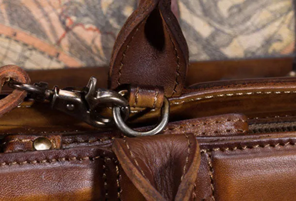 Genuine Leather Handbag Vintage Mini Tote Bag Shoulder Bag Crossbody Bag Purse For Women