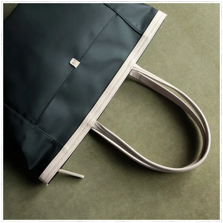Gray Womens Nylon Shoulder Tote Womens Nylon Shoulder Tote Gray Nylon Handbag Shoulder Purse for Ladies