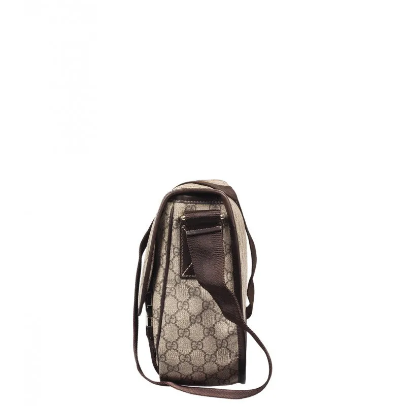 Gucci Beige & ebony GG Supreme canvas medium messenger bag