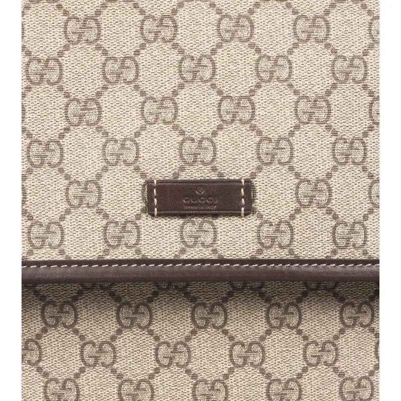 Gucci Beige & ebony GG Supreme canvas medium messenger bag