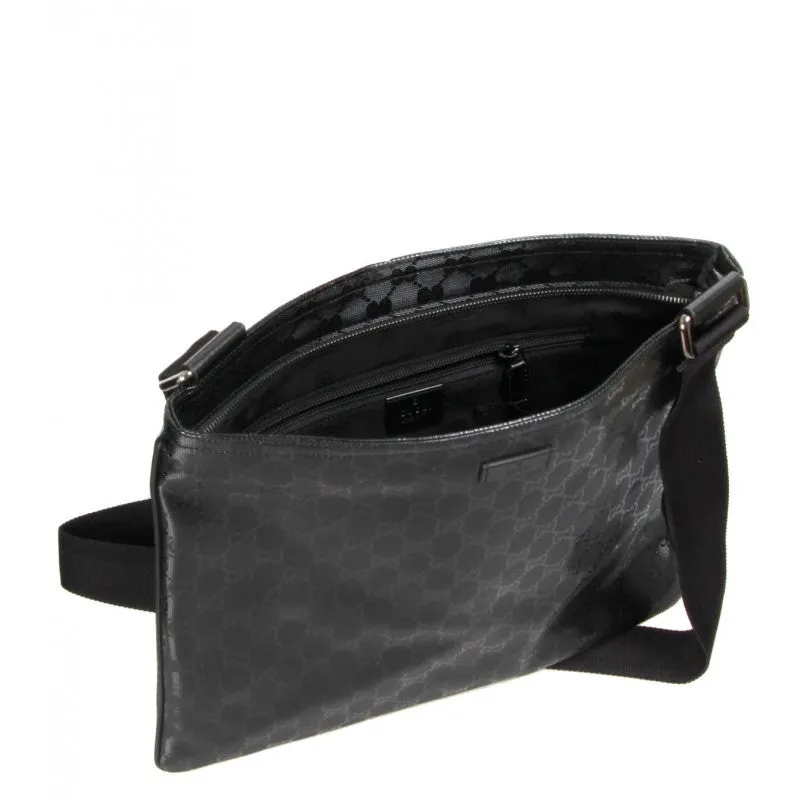 Gucci Black GG imprim?? messenger bag
