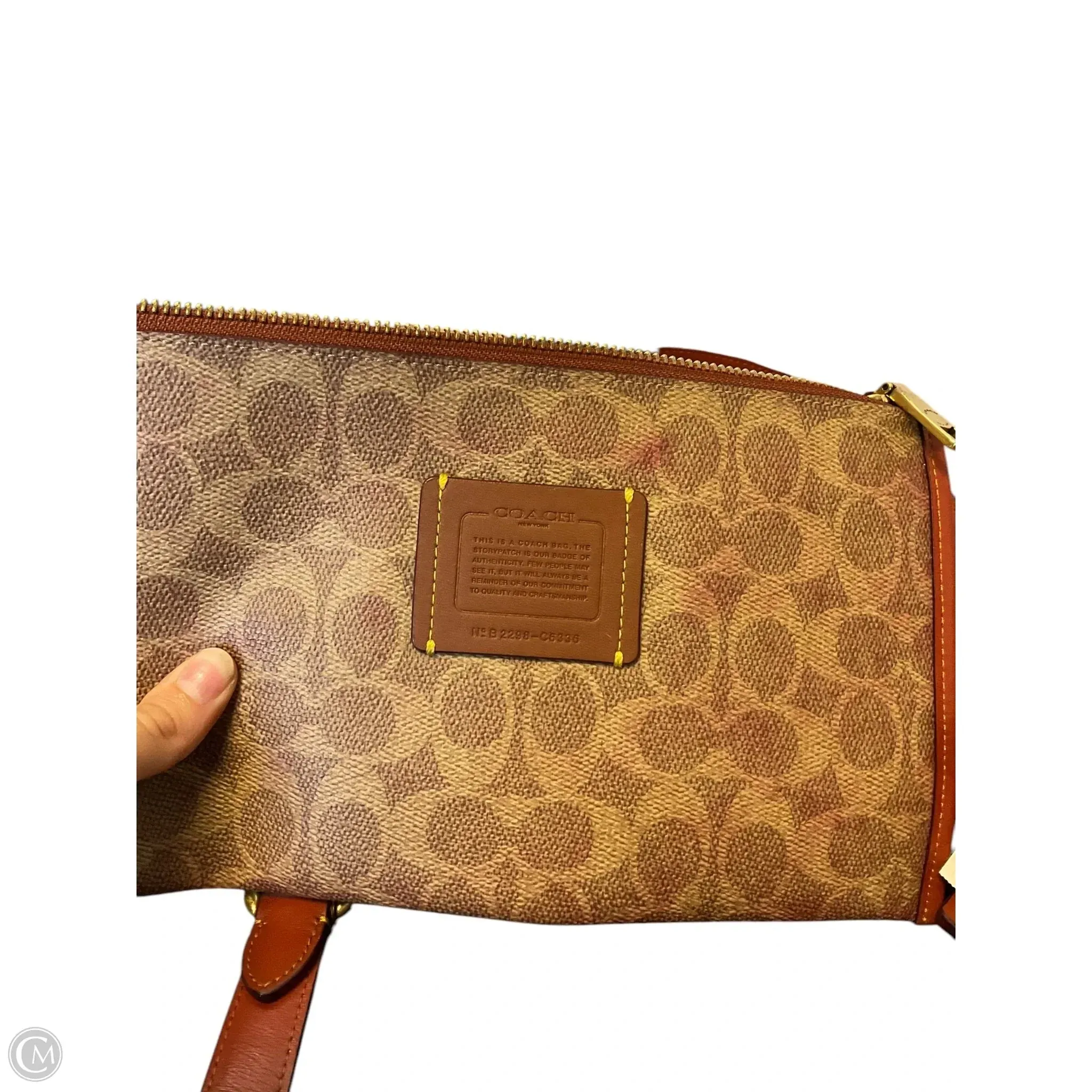 Handbag Designer By Coach, Size: Large
