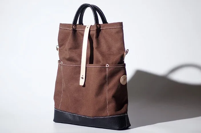 Handmade Canvas Leather Womens Tote Purse Handbag Tote Shopper Bag for Women