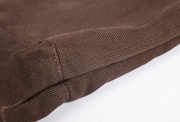Handmade Genuine Leather Canvas Handbag Tote Shopper Bag Purse Handbag Shoulder Bag Purse For Women