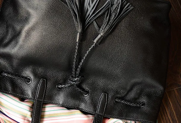 Handmade Genuine Leather Handbag Tote Bag Shopper Bag Shoulder Bag Purse For Women