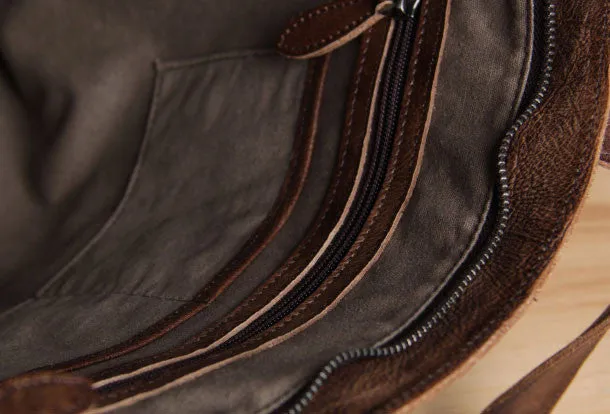 Handmade Leather handbag purse tote shoulder bag for women leather shopper bag