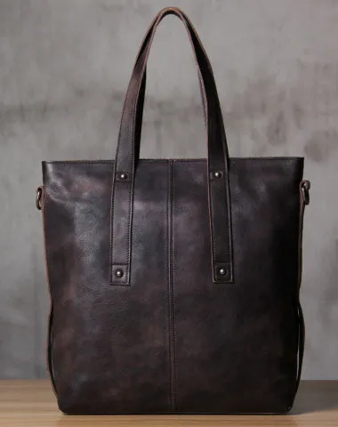 Handmade Leather handbag purse tote shoulder bag for women leather shopper bag