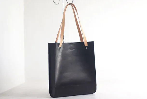 Handmade Leather handbag tote purse shoulder bag for shopper bag