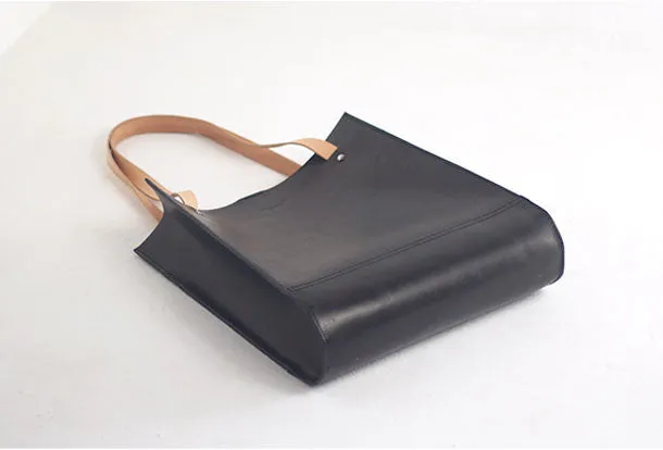 Handmade Leather handbag tote purse shoulder bag for shopper bag