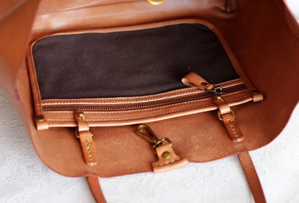 Handmade Leather handbag tote shopper bag for women leather shoulder bag