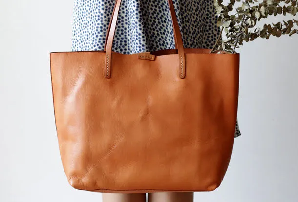 Handmade Leather handbag tote shopper bag for women leather shoulder bag