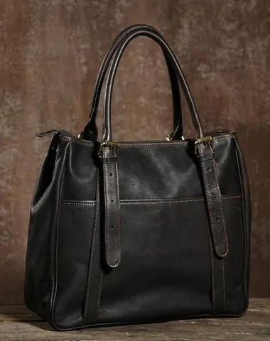 Handmade Leather Mens Tote Bag Cool Handbag Shoulder Bag Work Bag Laptop Bag for Men