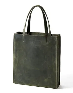 Handmade Leather Mens Tote Bag Cool Tote Bag Handbag Shoulder Bag for men