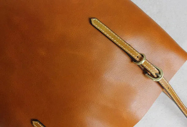 Handmade leather tote bag black coffee vintage shoulder bag shopper bag women