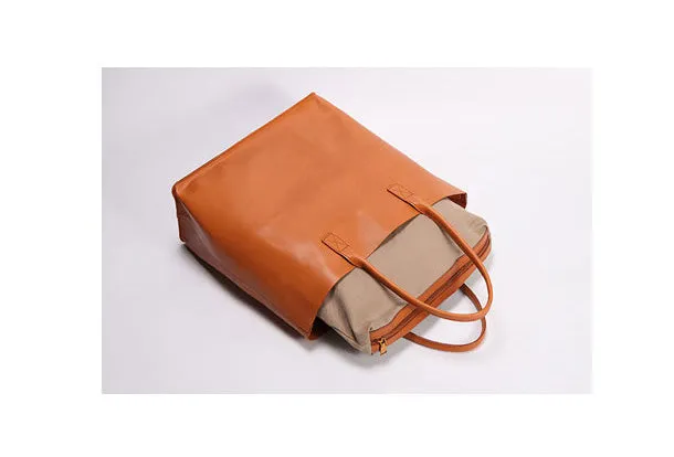 Handmade Leather Tote Purse Bucket Bag Handbag Shoulder Bag Large for Women Leather Shopper Bag