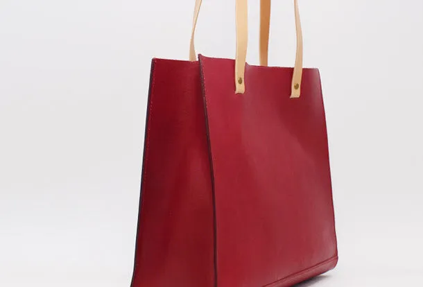 Handmade Leather Tote Purse Handbag Shoulder Bag Large for Women Leather Shopper Bag