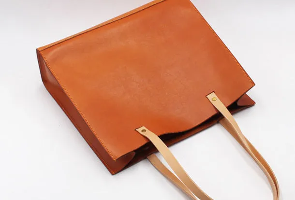 Handmade Leather Tote Purse Handbag Shoulder Bag Large for Women Leather Shopper Bag