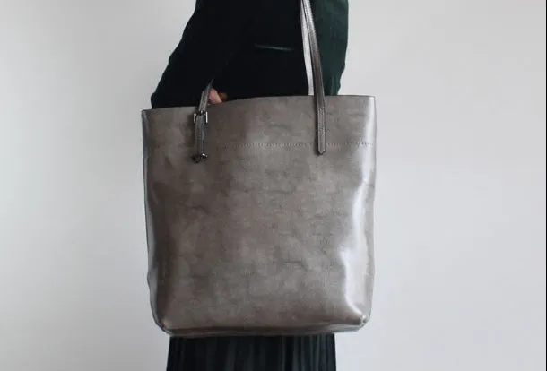 Handmade Leather Tote Purse Handbag Shoulder Bag Large for Women Leather Shopper Bag