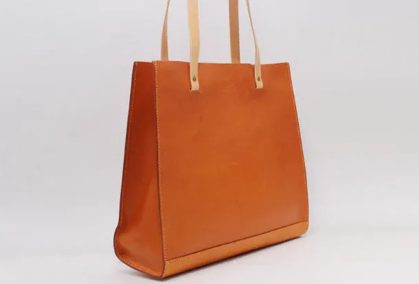 Handmade Leather Tote Purse Handbag Shoulder Bag Large for Women Leather Shopper Bag