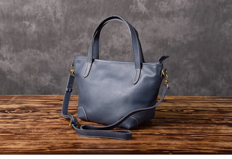 Handmade Leather Women Small Tote Handbag Shoulder Bag For Women