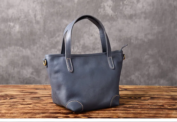 Handmade Leather Women Small Tote Handbag Shoulder Bag For Women