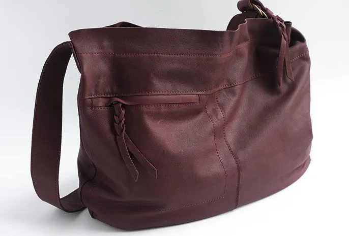 Handmade LEATHER WOMENs Hobo Shoulder Tote Vintage SHOULDER BAG FOR WOMEN