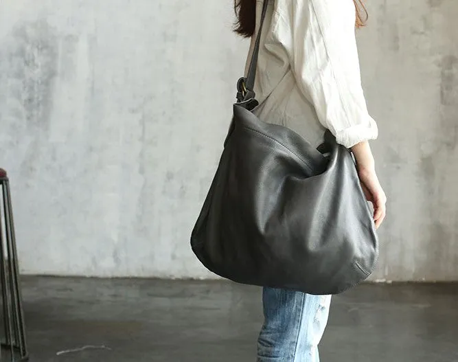 Handmade LEATHER WOMENs Hobo Shoulder Tote Vintage SHOULDER BAG FOR WOMEN
