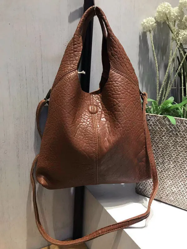 Handmade LEATHER WOMENs Small Shopper Tote SHOULDER Tote BAG FOR WOMEN