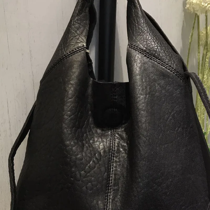 Handmade LEATHER WOMENs Small Shopper Tote SHOULDER Tote BAG FOR WOMEN