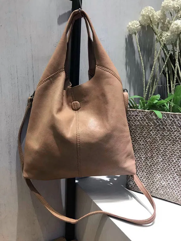 Handmade LEATHER WOMENs Small Shopper Tote SHOULDER Tote BAG FOR WOMEN