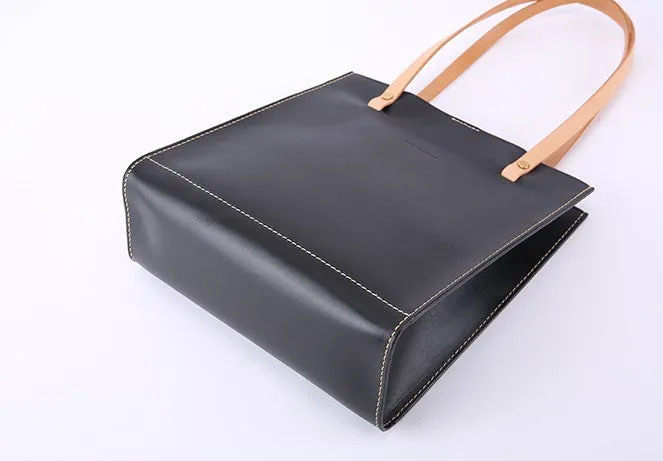 Handmade Leather Womens Tote Purse Handbag Tote Bag Work Tote Bag For Women