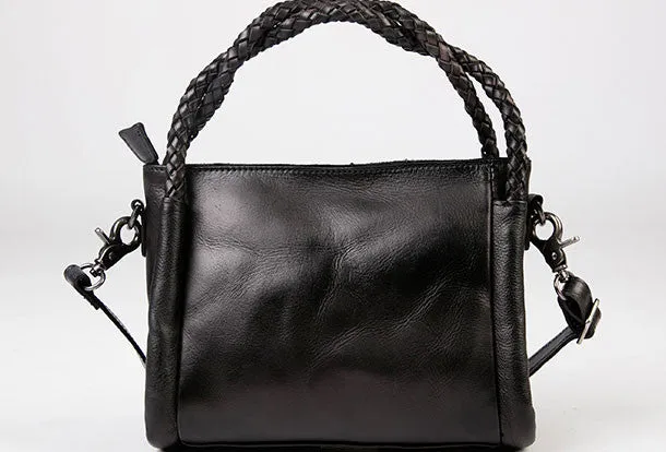 Handmade vintage handbag tote bag leather crossbody bag purse shoulder bag women