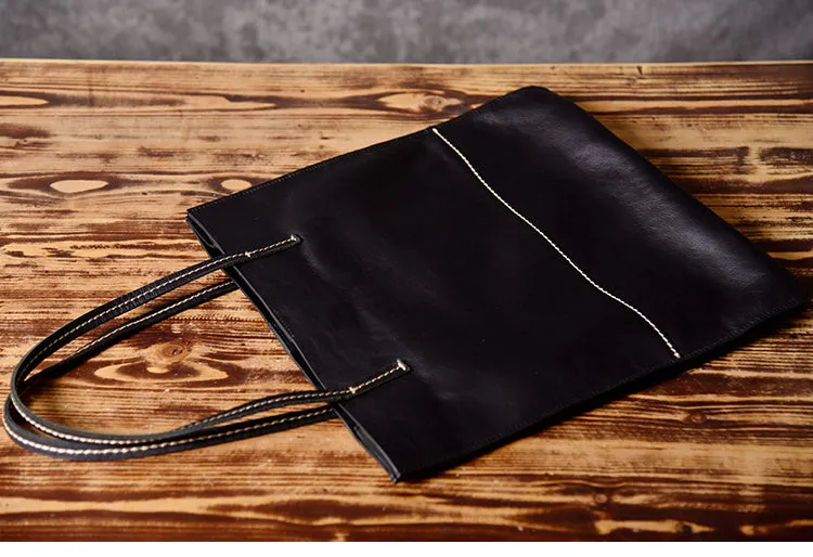 Handmade Women Leather Tote Bag Brown For Women