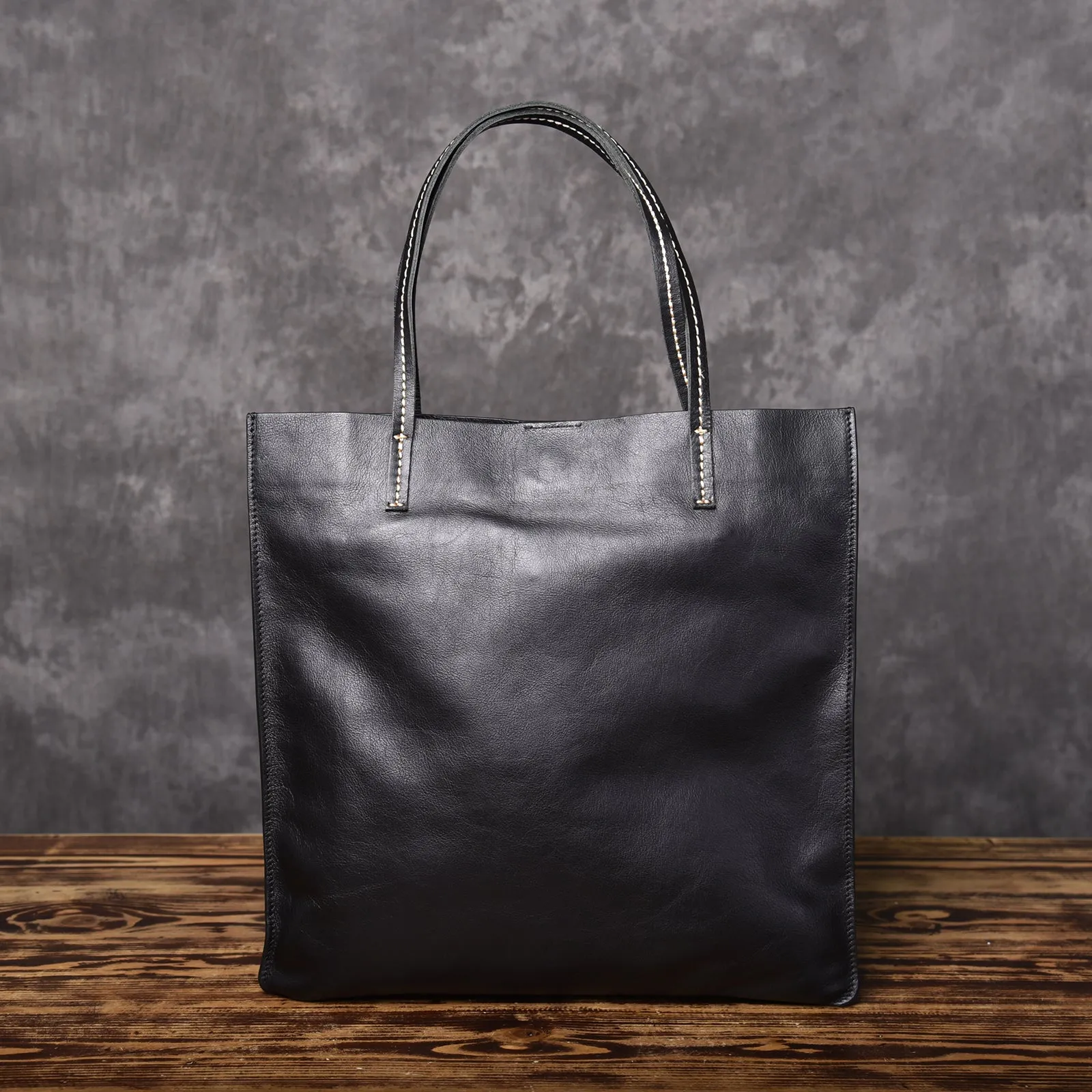 Handmade Women Leather Tote Bag Brown For Women