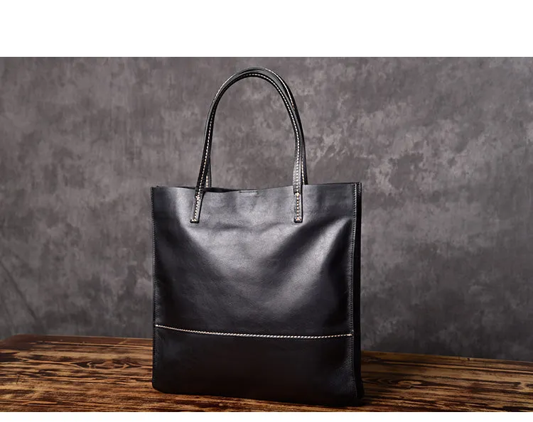 Handmade Women Leather Tote Bag Brown For Women