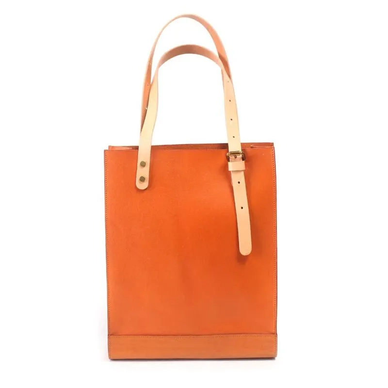 Handmade Yellow Womens Leather Laptop Tote Leather Tote Bags For Work Leather Tote With Zipper