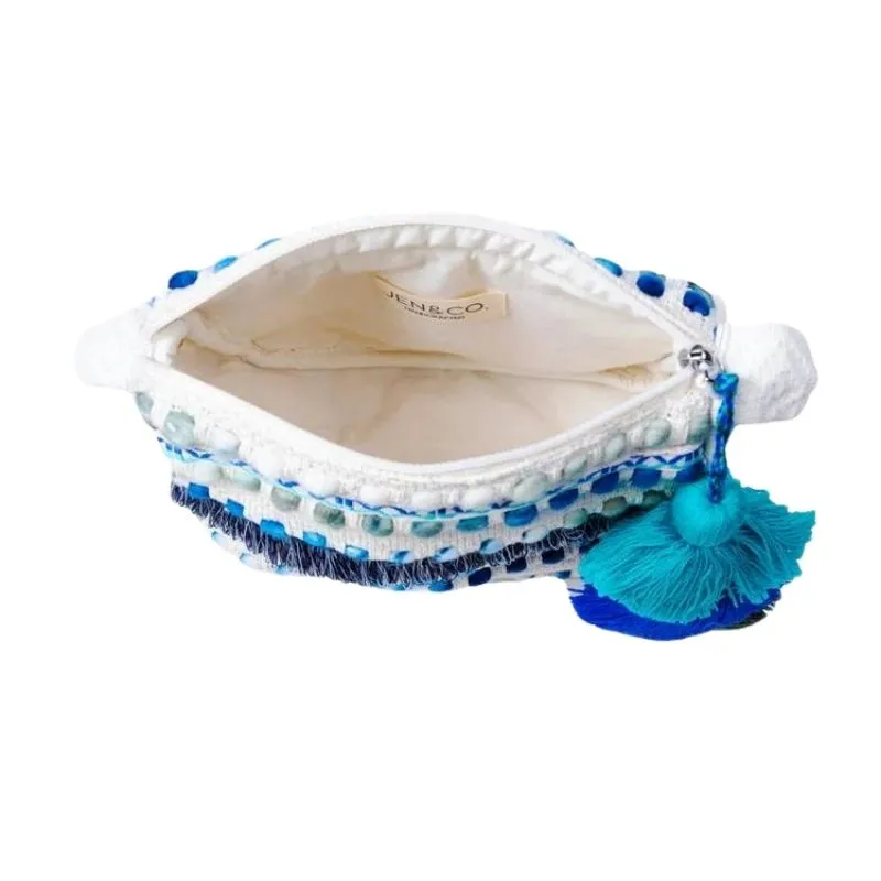 Jen & Co - Josephina Cotton Pouch With Tassels