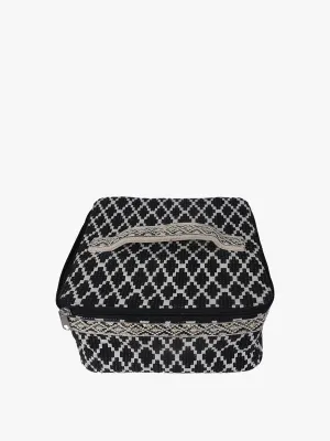 Jen & Co - Neve Cosmetic Case, Black & Ivory