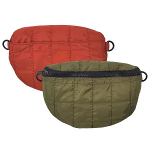 K Carroll - Reversible Crossbody Bag, Olive & Rust